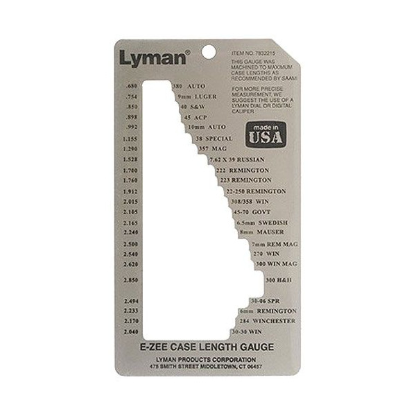 Mesurez avec précision vos étuis : Lyman E-Zee Case Gauge fiable et rapide