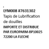 Tapis Lyman : Lubrification Optimale pour Douilles Sans Coincement