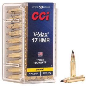 Cartouches CCI .17 HMR V-Max : Précision et Impact pour Nuisibles