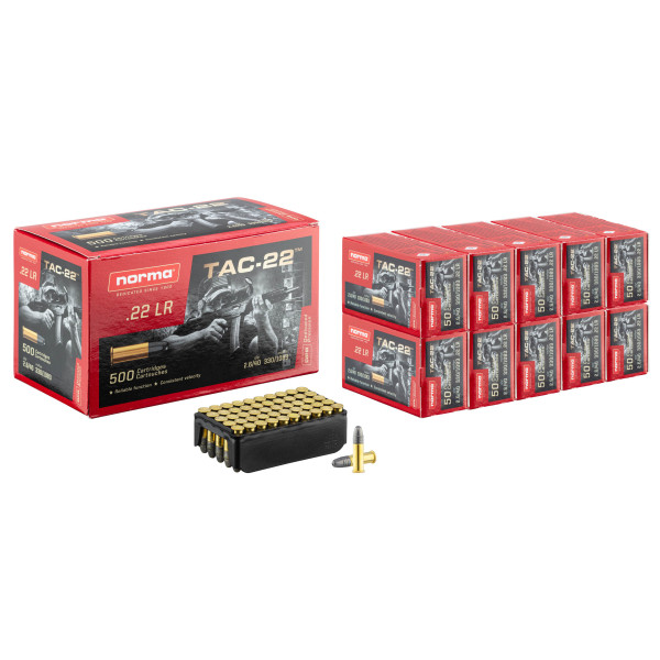 Cartouches .22 LR Norma TAC-22 : Précision et Longévité au Tir