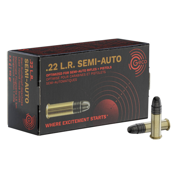 Munitions GECO .22 LR : Fiabilité Supersonique pour Semi-Auto