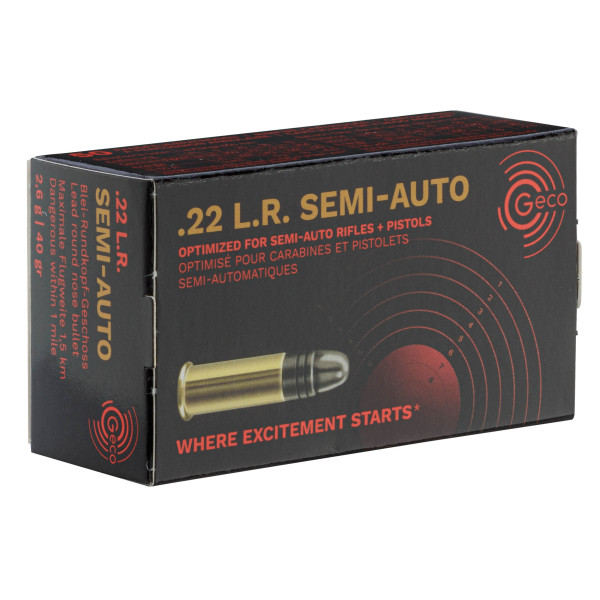 Munitions GECO .22 LR : Fiabilité Supersonique pour Semi-Auto