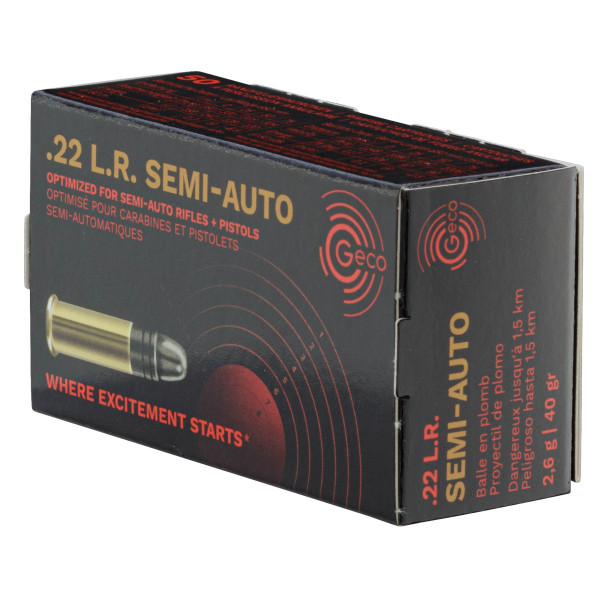 Munitions GECO .22 LR : Fiabilité Supersonique pour Semi-Auto