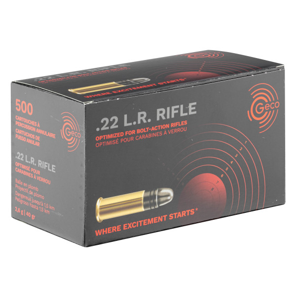 Munitions GECO .22 LR 40 gr : Précision et Silence Subsonique