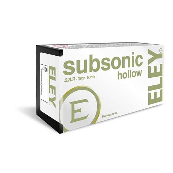 Cartouches Eley Subsonic .22 LR : Précision Silencieuse pour Nuisibles
