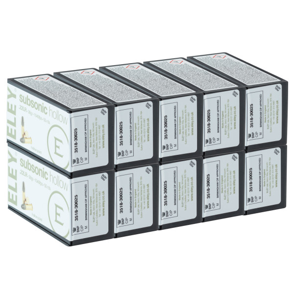 Cartouches Eley Subsonic .22 LR : Précision Silencieuse pour Nuisibles