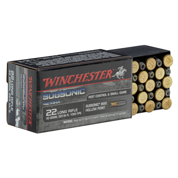 Munitions Subsonic 22 LR 42g : Précision et Discrétion Assurées