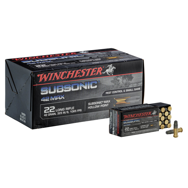 Munitions Subsonic 22 LR 42g : Précision et Discrétion Assurées
