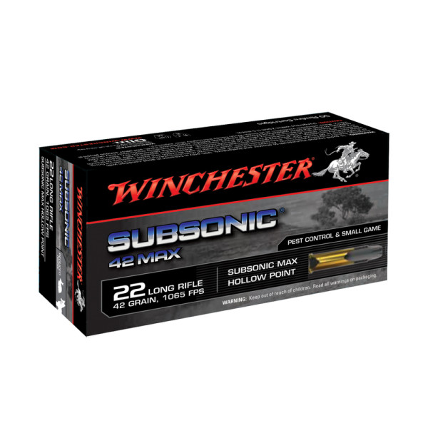 Munitions Subsonic 22 LR 42g : Précision et Discrétion Assurées