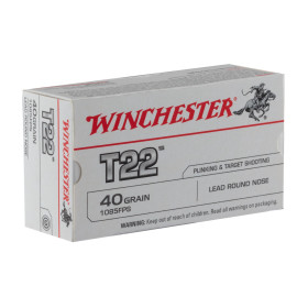 Cartouches Winchester T22 .22 LR : Précision et Stabilité Exceptionnelles