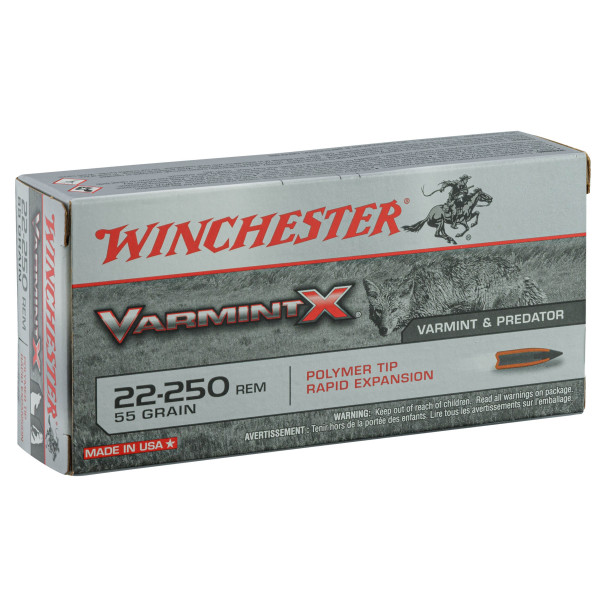 Winchester 22-250 REM Varmint-X : Précision et Impact Puissant