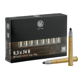 Munitions RWS 9.3x74 R UNI Classic : Puissance et Précision pour Gros Gibier