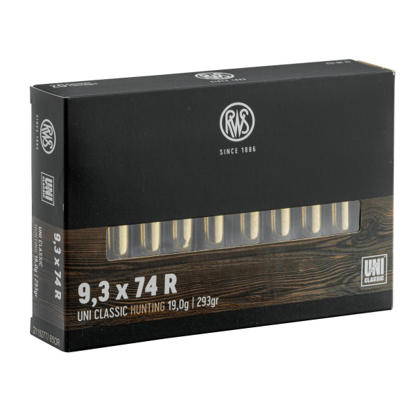 Munitions RWS 9.3x74 R UNI Classic : Puissance et Précision pour Gros Gibier