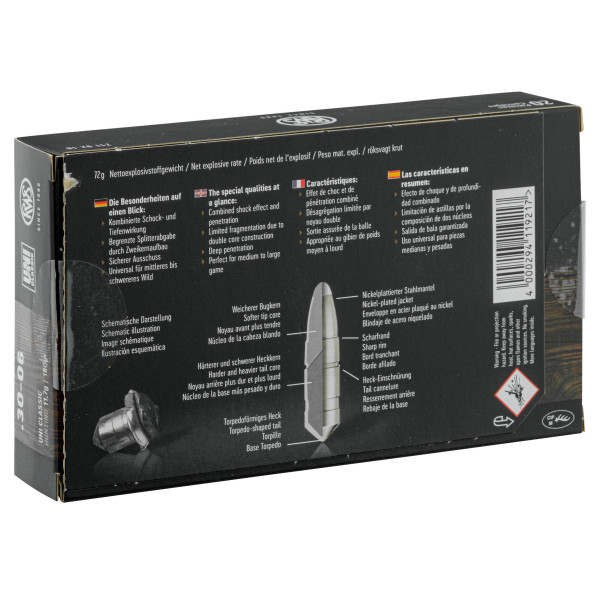Munitions RWS 30-06 UNI Classic : Puissance et Précision Fiables