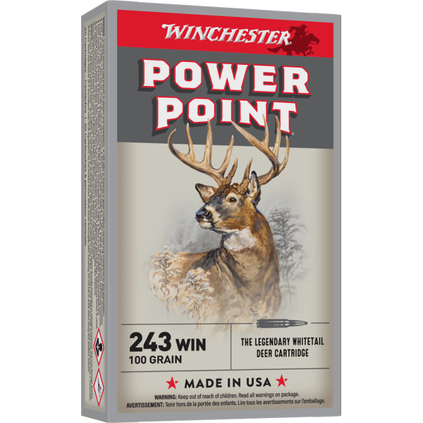 Winchester Power Point .243 : Précision et Impact pour Gibier Moyen