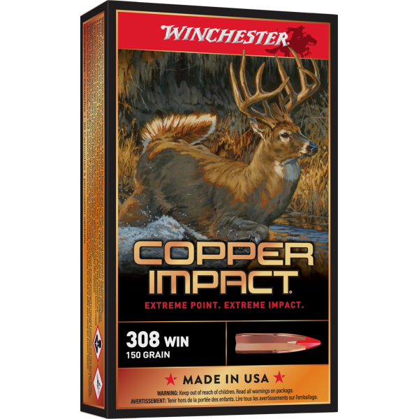 Munitions Winchester .308 Copper Impact : Puissance Écologique et Précision