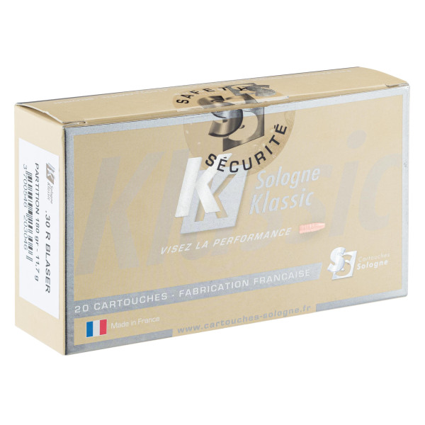 Cartouches Sologne 30 R Blaser : Impact puissant pour grand gibier