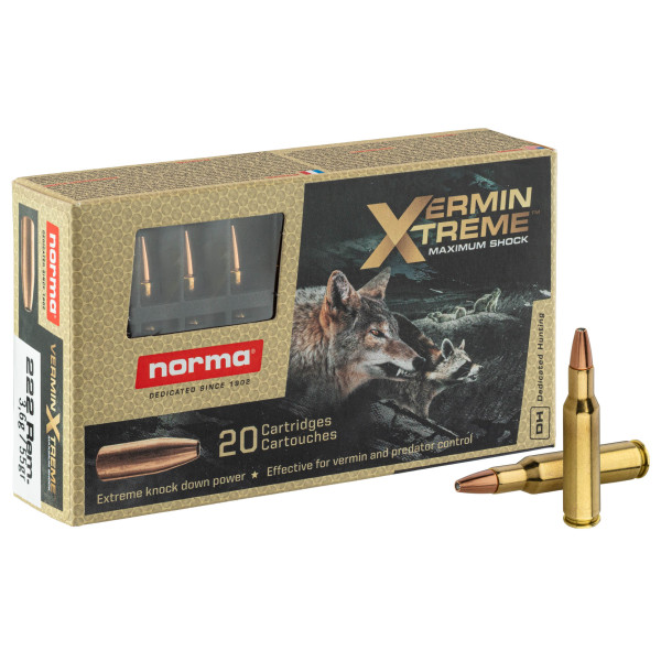 Cartouche Norma .222 Remington : Précision et Impact pour Nuisibles