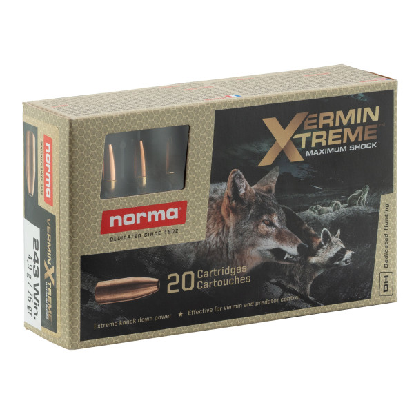 Norma .243 Winchester VerminXtreme : Précision et Impact Puissant