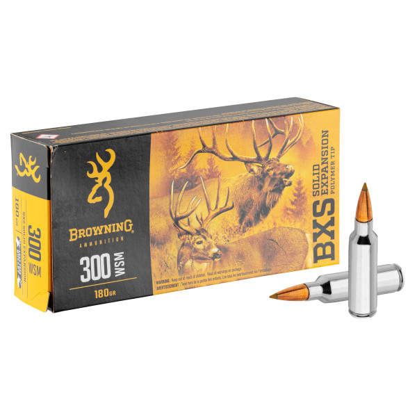 Browning .300 WSM BXS 180 gr : Puissance et Précision Ultimes