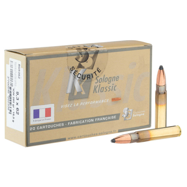 Sologne 9,3x62 Nosler Partition : Puissance et Précision pour Grand Gibier