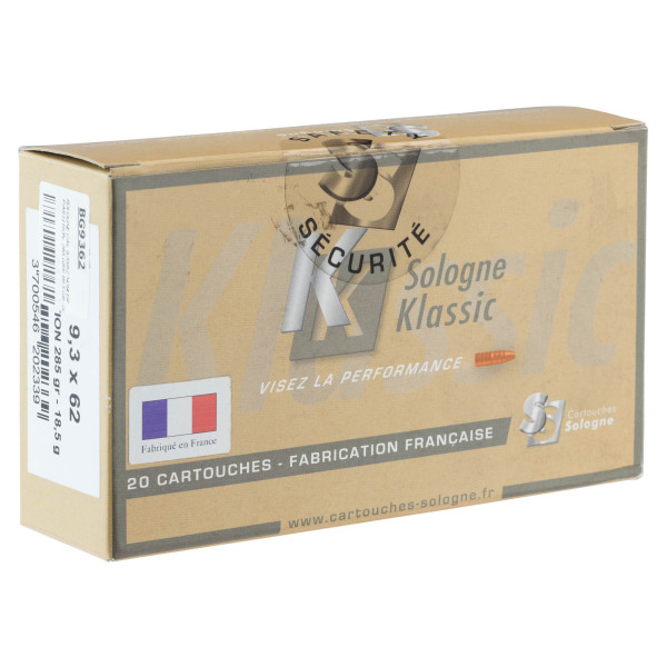 Sologne 9,3x62 Nosler Partition : Puissance et Précision pour Grand Gibier