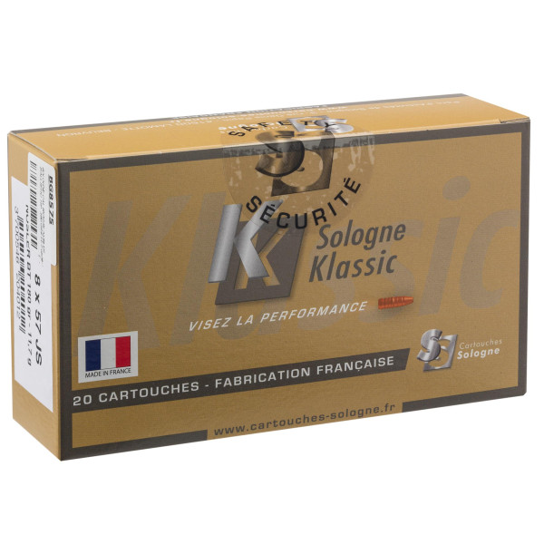 Cartouches Sologne 8x57 JS : Précision et Puissance pour le Grand Gibier