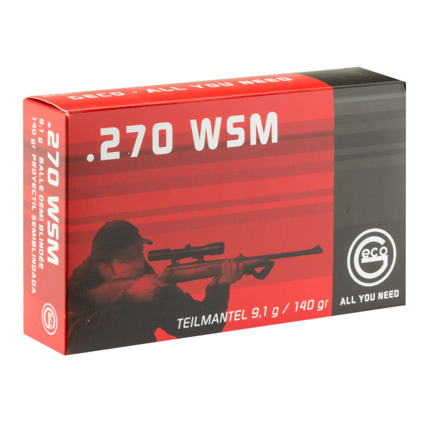 Munitions GECO .270 WSM 140 gr : Précision et Expansion Fiable