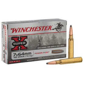 Winchester 7x64 Power Point 162 gr : Précision et Puissance pour Grand Gibier