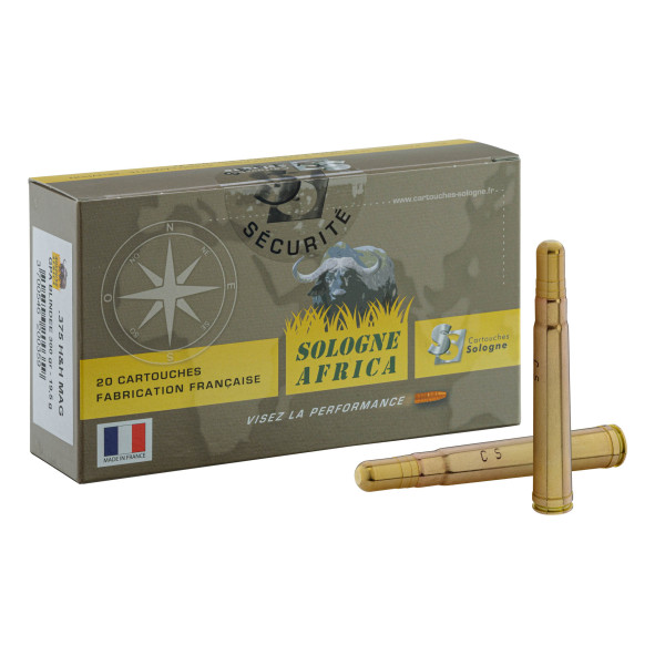Cartouche Sologne .375 H&H GPA Solid : Puissance et Précision pour la Grande Chasse Africaine