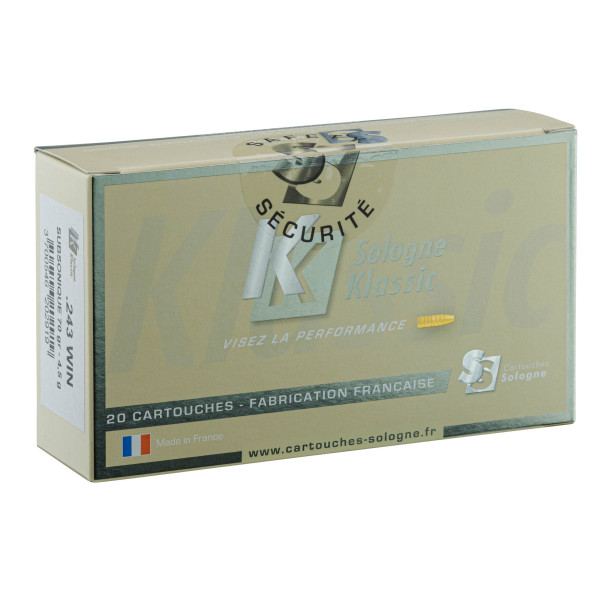 Munitions Sologne .243 Win Subsonique : Précision Silencieuse