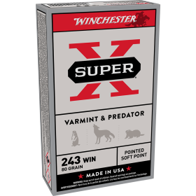 Winchester Super-X .243 Win 80 gr : Précision et Impact Explosif