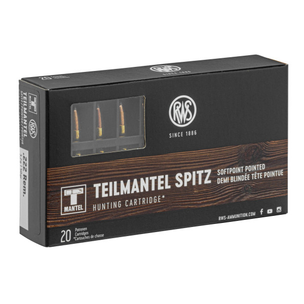 Précision et Puissance : RWS .222 Remington T-Mantel 50 gr