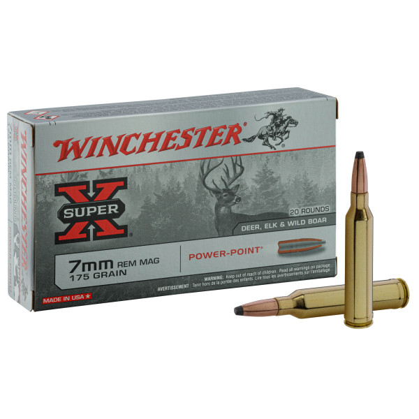 Winchester Power Point 7mm Rem Mag : Puissance et Précision Inégalées