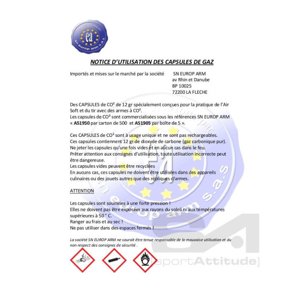 500 Sparclettes CO2 12g : Précision et Performance Optimales