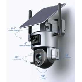 Caméra 360° 4K CAM1073 WiFi Num'Axes : Surveillance Panoramique Autonome
