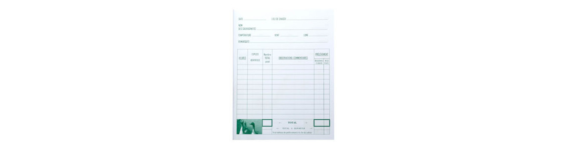 Registres de hutte