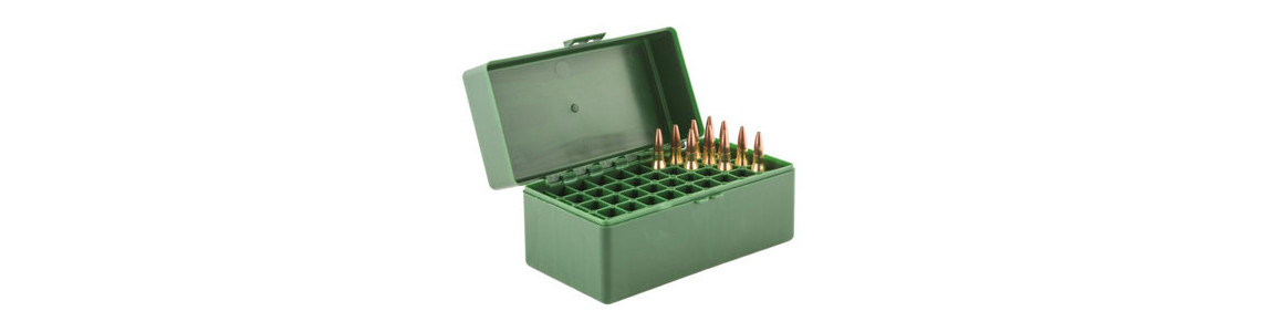Boites de rangement pour munitions